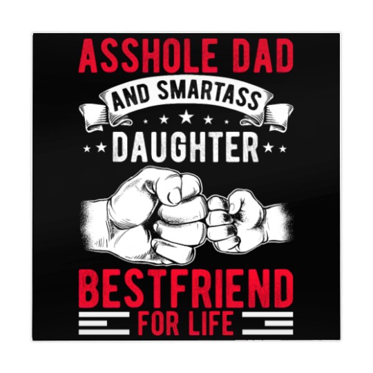 Asshole Dad And Smartass Daughter Best Friend Mahjong Mats