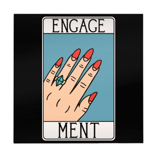 Engagement - Engaged Tarot Card - Wedding Proposal Mahjong Mats