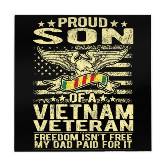 Freedom Isn't Free Proud Son Of A Vietnam Veteran Mahjong Mats