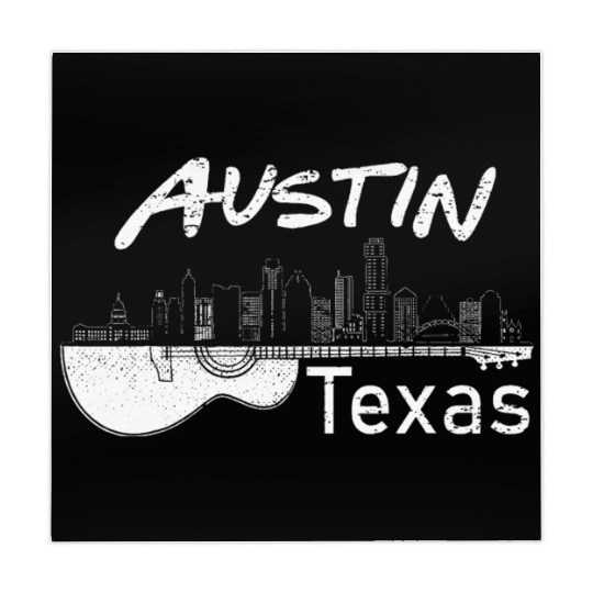 Austin Texas Souvenir Guitar Music Lover Mahjong Mats