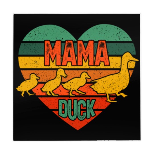 Mama Duck 3 Ducklings Duck Mom Mother's Day Mahjong Mats