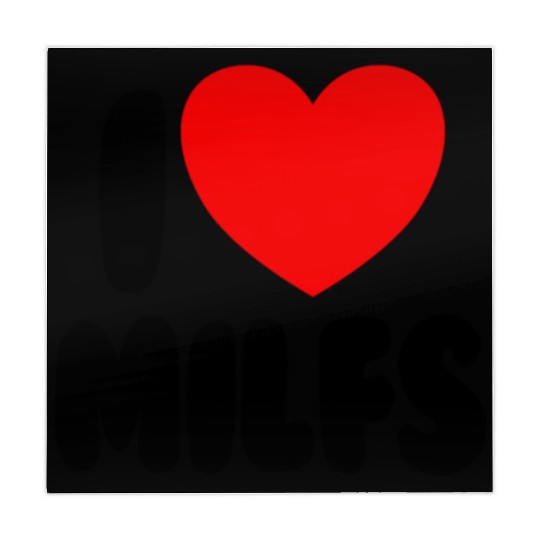 I Love MILFS Red Heart Love Hot Moms I Love MILFS Mahjong Mats