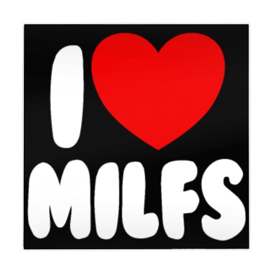 I Love MILFS Red Heart Love Hot Moms I Love MILFS Mahjong Mats