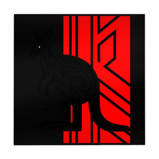 Kangaroo Vector Design 3 Colors Mahjong Mats