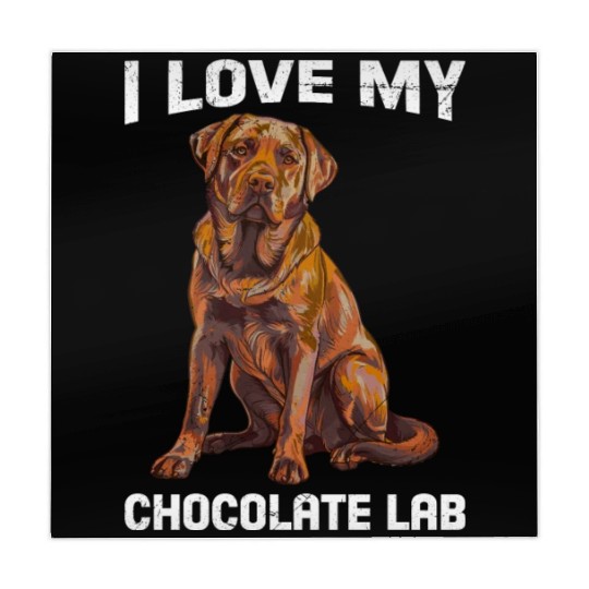 Labrador Owner I LOVE MY CHOCOLATE LAB Mahjong Mats