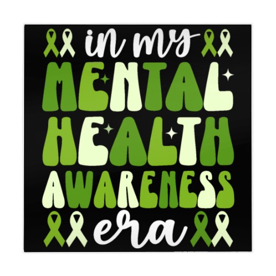 In My Mental Health Awareness Era Groovy Mahjong Mats