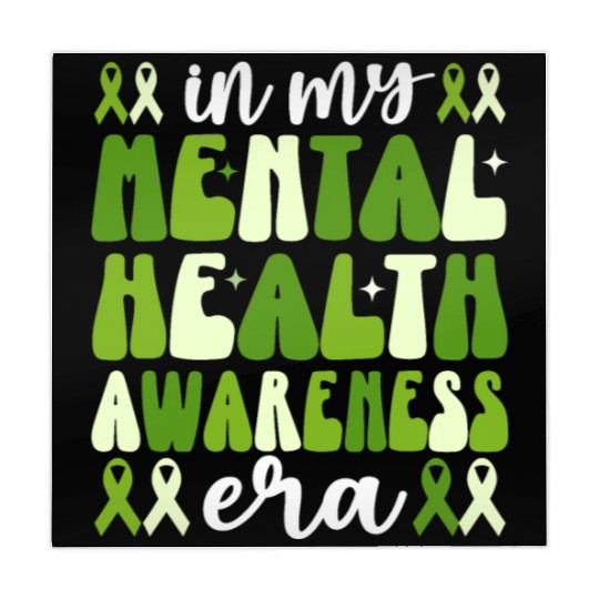 In My Mental Health Awareness Era Groovy Mahjong Mats