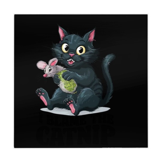 I Blame The Catnip - Cute Mischievous Cat Mahjong Mats