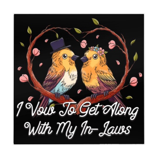 I Vow To Get Along With My In Laws Wedding Funny Mahjong Mats