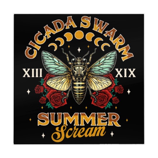 Entomology Cicada Lover 2024 Cicada Swarm Summer Mahjong Mats