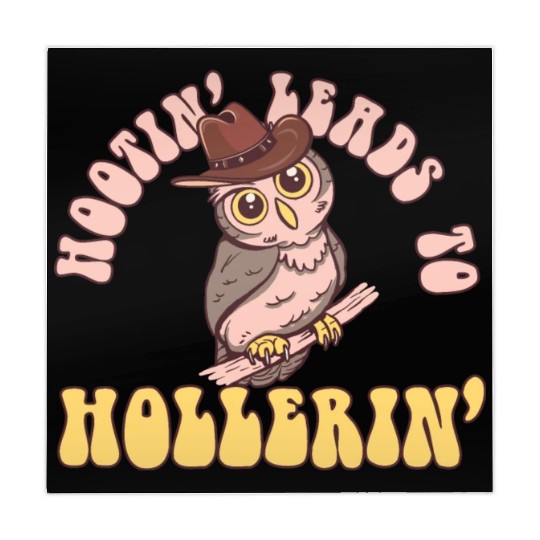 Hootin' Leads To Hollerin' Funny Cowboy Cowgirl Mahjong Mats