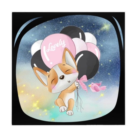 Fox Flying To Space Using Balloon Mahjong Mats