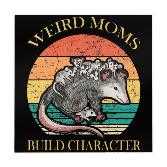 Weird Moms Build Character Opossum Mahjong Mats