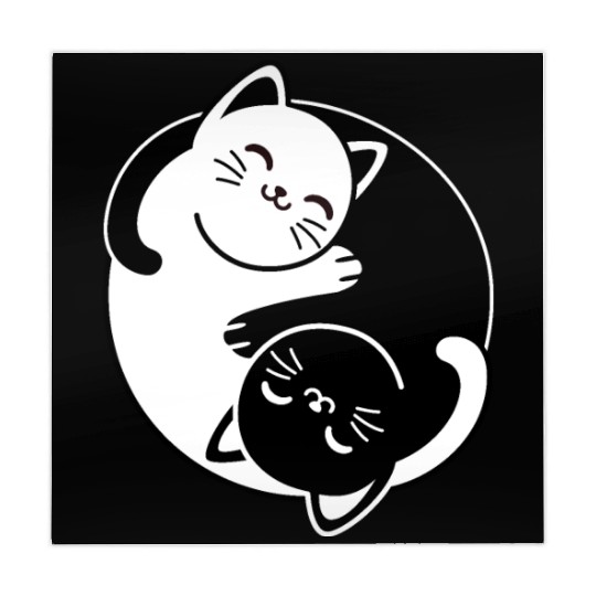Yin and Yang Cats Mahjong Mats