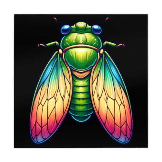 Colorful Cicada Mahjong Mats