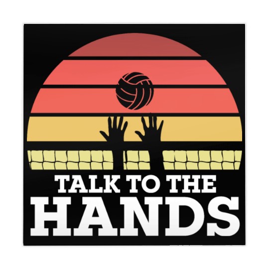 Talk To The Hands Funny Volleyball Player Mahjong Mats