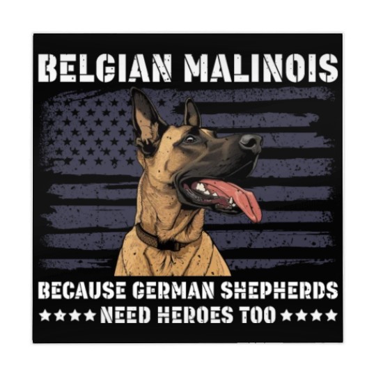 BELGIAN MALINOIS GERMAN SHEPHERDS NEED HEROS TOO Mahjong Mats