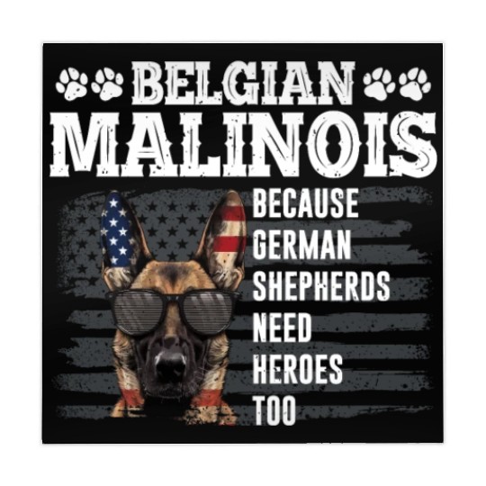 BELGIAN MALINOIS GERMAN SHEPHERDS NEED HEROS TOO Mahjong Mats