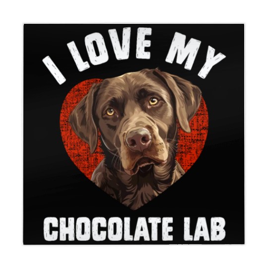 Brown Labrador I LOVE MY CHOCOLATE LAB Owners Mahjong Mats
