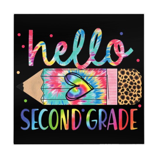 Back To School Hello second 2nd Grade Leopard Mahjong Mats