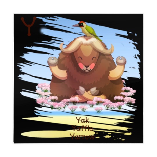 Unique Creative Cute Y Alphabet Yak Yaffle Yarrow Mahjong Mats