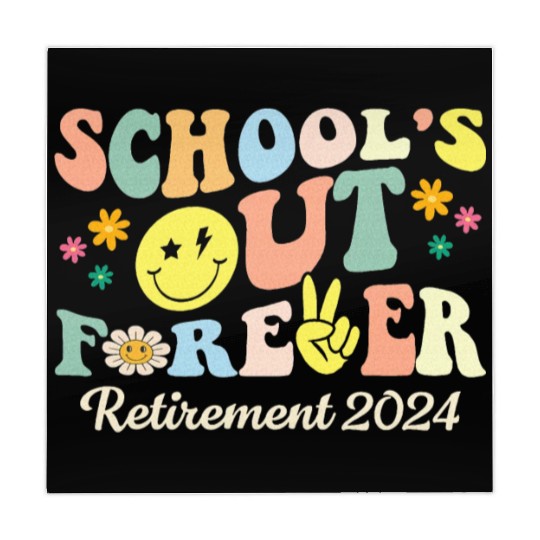 School s Out Forever Gifts Retired Teacher Mahjong Mats