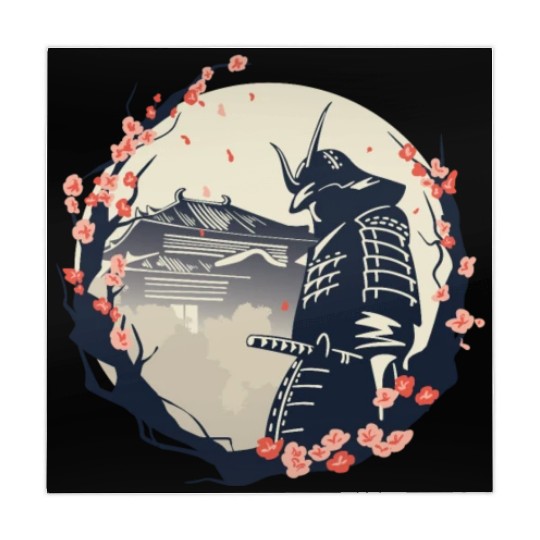 Samurai Cherry Blossoms Japan Japanese Mahjong Mats