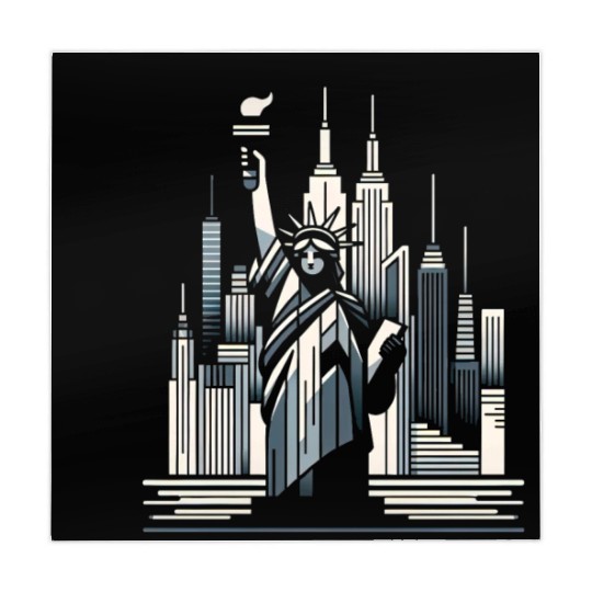 Statue of Liberty Embrace Mahjong Mats