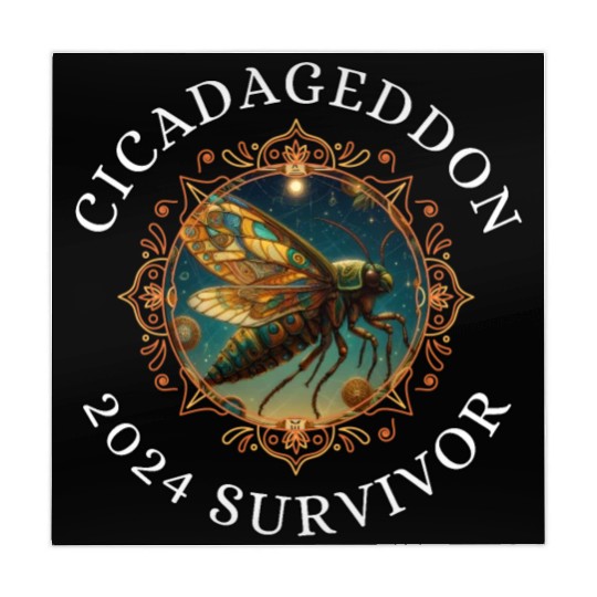 Cicadageddon Invasion Tour 2024 Funny Cicada Event Mahjong Mats