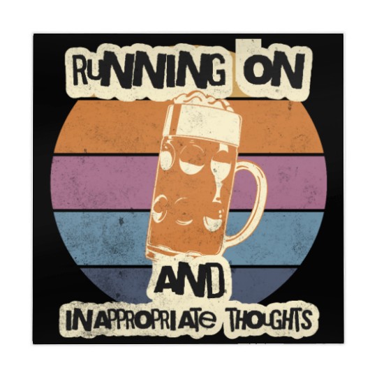 Running On Beer And Inappropriate Thoughts Mahjong Mats