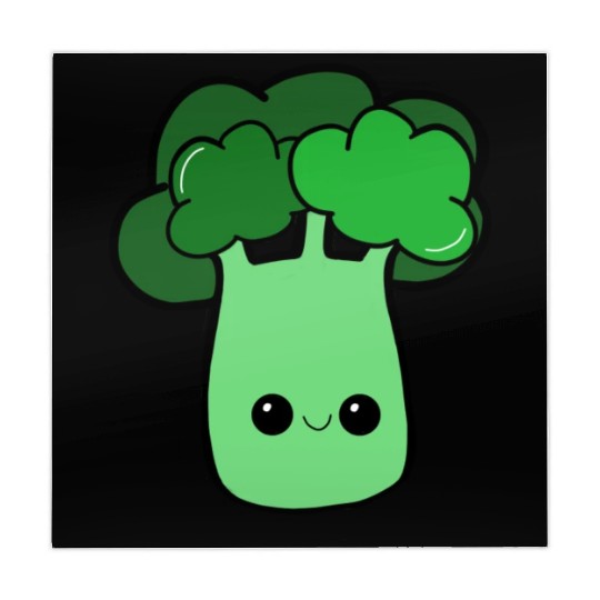 Cute Loves Broccoli Veggie Gardening Adult Kids To Mahjong Mats