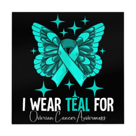I Wear Teal For Ovarian Cancer Awareness Mahjong Mats