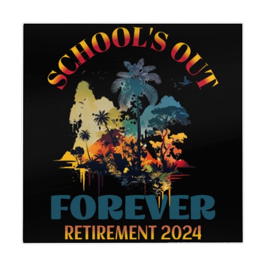 School's Out Forever Teacher Retirement 2024 Mahjong Mats