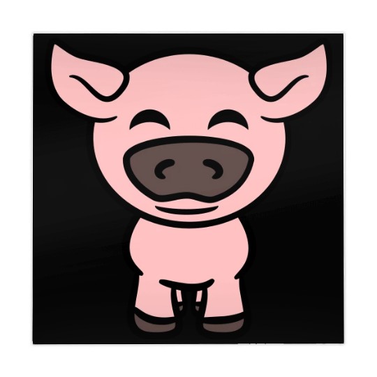 Little cute piggy pig piglet cartoon animal love Mahjong Mats