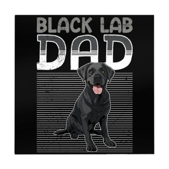 Black Labrador BLACK LAB DAD Labrador Owner Mahjong Mats