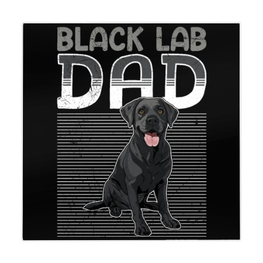 Black Labrador BLACK LAB DAD Labrador Owner Mahjong Mats