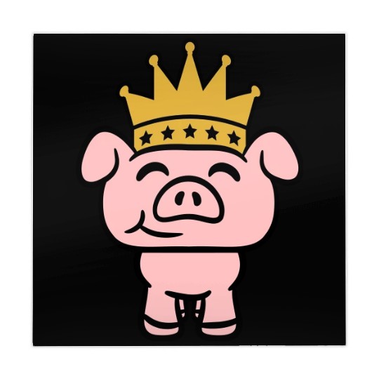Pig King Queen Crown Prince Princess Piggy Piglet Mahjong Mats