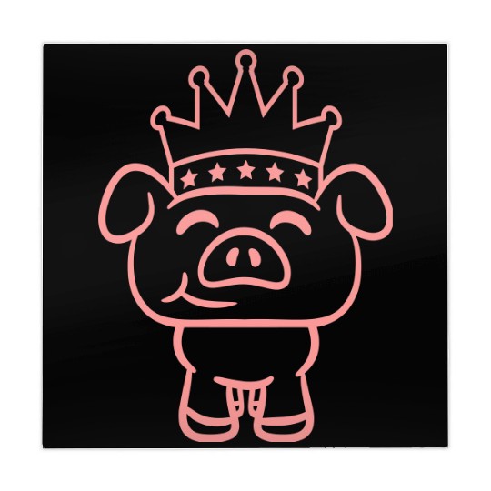 Pig King Queen Crown Prince Princess Piggy Piglet Mahjong Mats