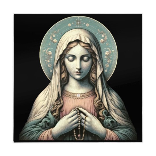 Serene Madonna ic Image Mahjong Mats