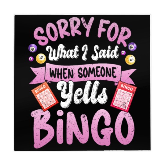 Funny Bingo Player Women Mahjong Mats