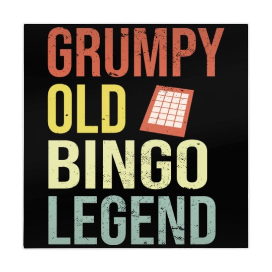 Grumpy old Bingo Legend Bingo Player Mahjong Mats