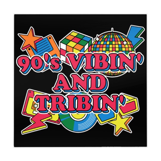 90s Vibin and Tribin 1990 Cool Chill Easygoing Par Mahjong Mats