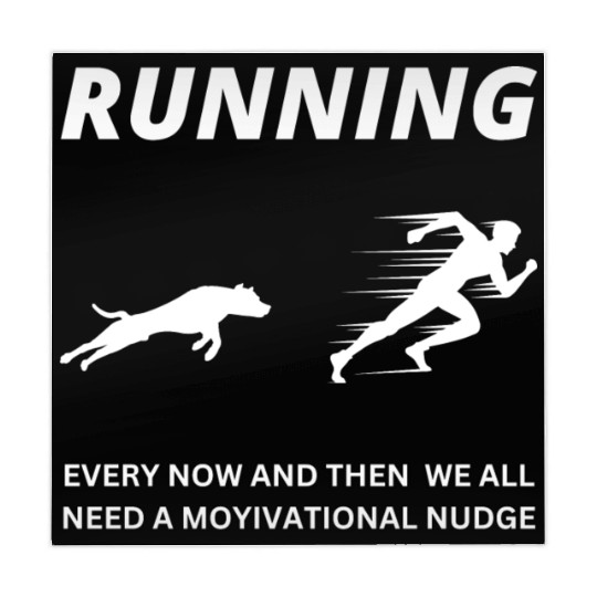 FUNNY Running Motivation DOG Fitness Mahjong Mats