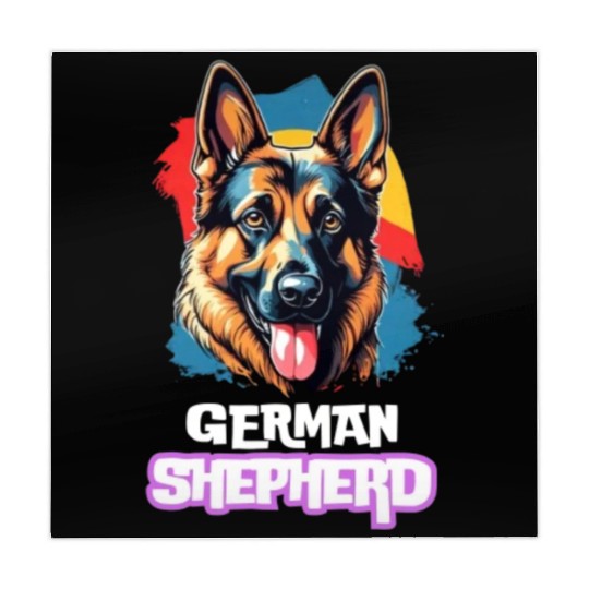Cool german shepherd design Mahjong Mats