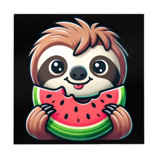 Sloth Summer Fruit Melon Mahjong Mats