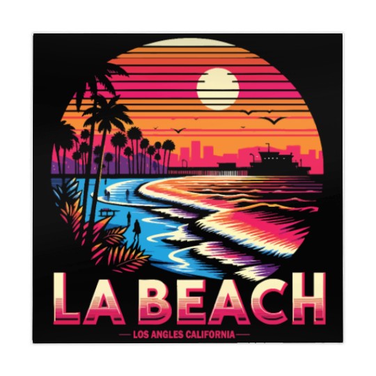 LA BEACH ,Los Angeles California Beach Mahjong Mats