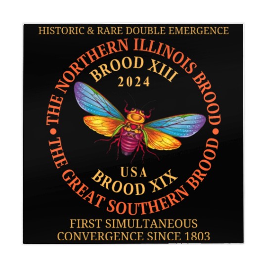 Cicada 2024 Event Brood XIX & XIII Emergence Mahjong Mats