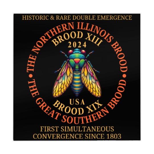 Cicada 2024 Event Brood XIX & XIII Emergence Mahjong Mats