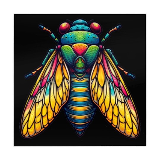 Colorful Cicada Insect Great Eastern Brood Cicada Mahjong Mats