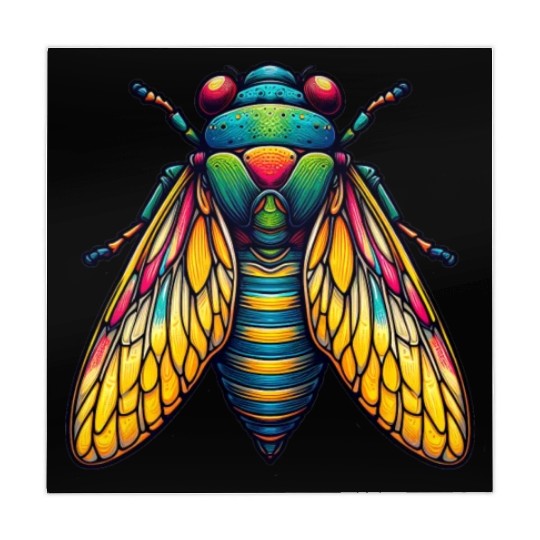 Colorful Cicada Insect Great Eastern Brood Cicada Mahjong Mats